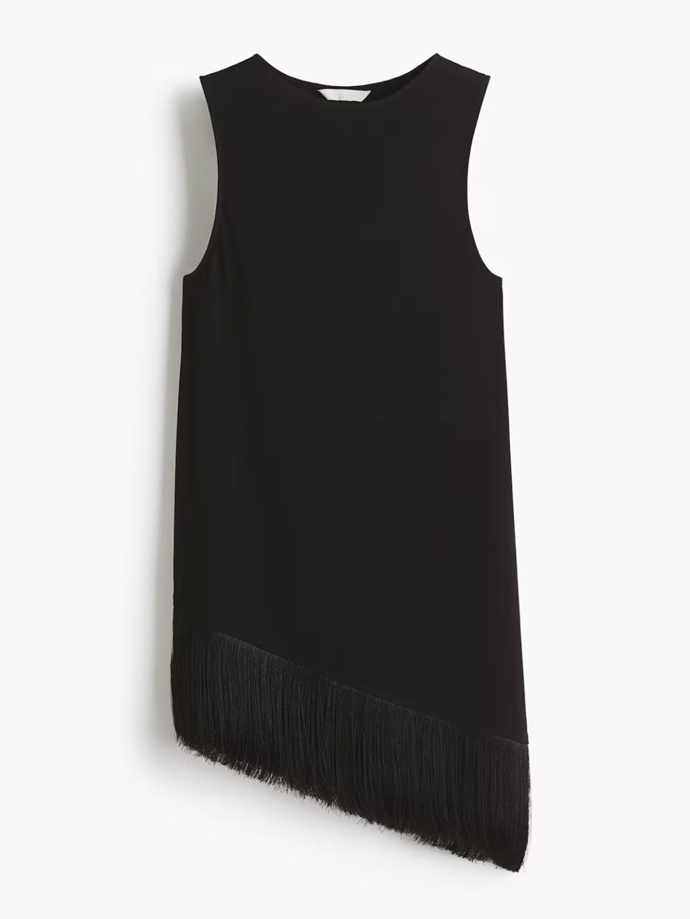 H&M ASYMMETRIC FRINGE-TRIMMED TOP - Picture 4 of 10